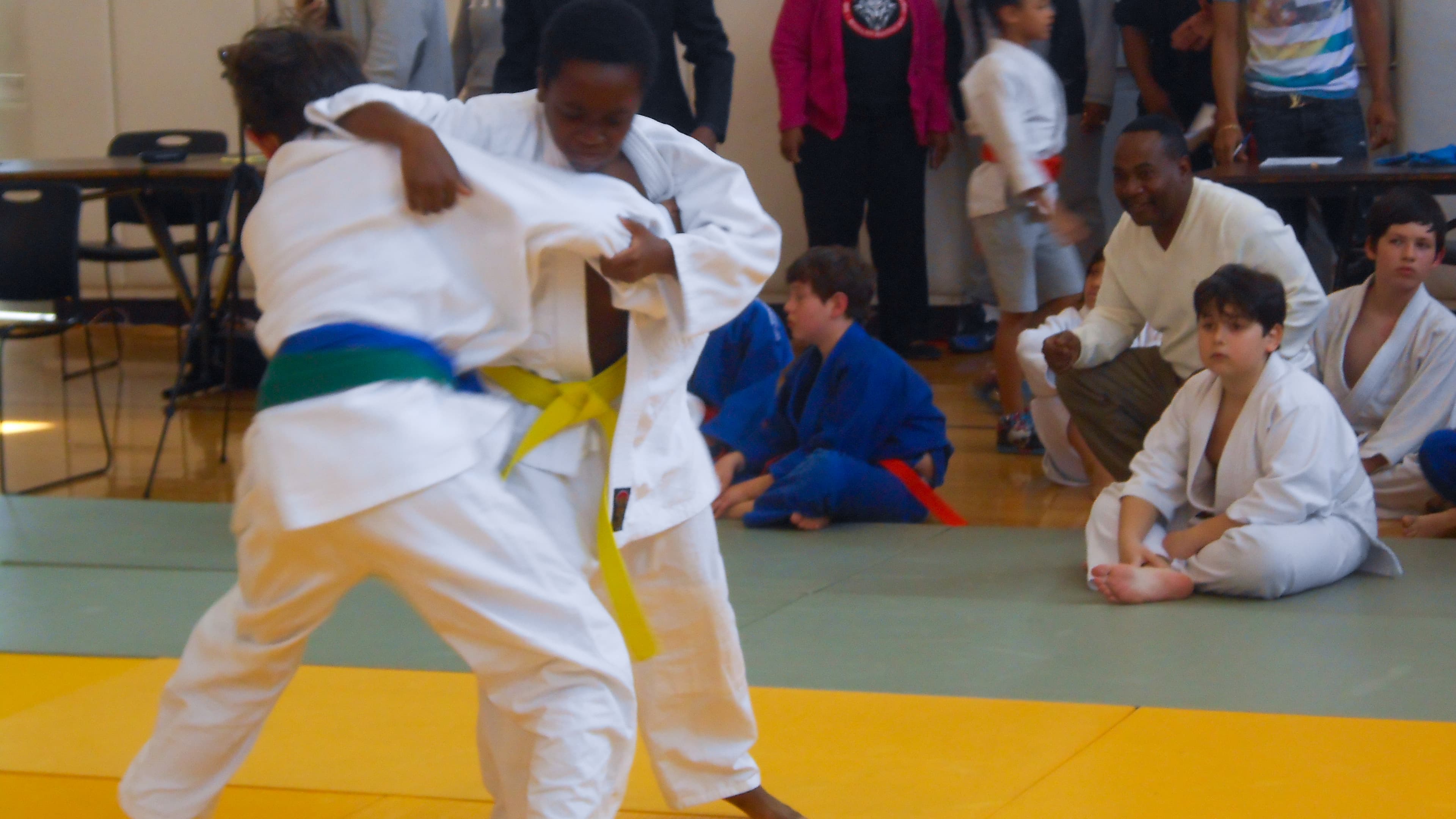 Competition team in action